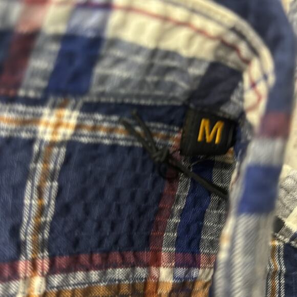 NWT C.O.F Studio Post Man Shirt Dark Blue Navy Medium - Picture 3 of 8